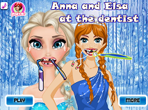 Anna and Elsa at the Dentist