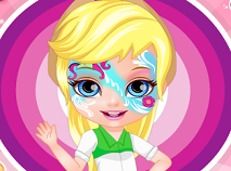 Baby Barbie My Little Pony Face Painting