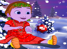 Baby Anna's Christmas Dressup
