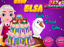 Bebelusul Elsa Decoreaza Tortul