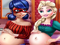 Ladybug and Elsa Pregnant BFFs