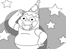 Clarence Birthday Coloring