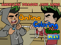 American Dragon Coloring Game