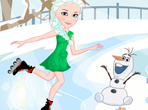 Frozen Elsa Rollerblades