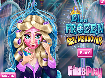 Elsa Frozen Real Makeover