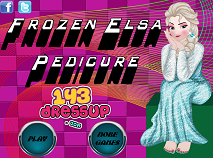 Frozen Elsa Pedicure