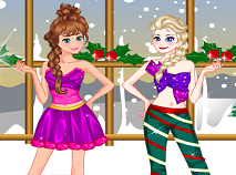 Elsa and Anna Christmas Day 