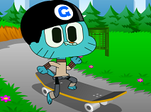 Gumball Aventura pe Skateboard