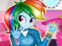 Manicure for Rainbow Dash