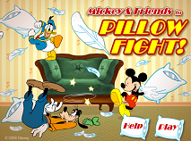 Mickey Mouse and Friends in Pillow Fight