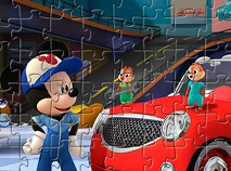 Mickey si Pilotii de Curse Puzzle
