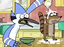 Mordecai and Rigby Breakfeast