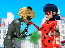 Ladybug and Cat Noir in Love Puzzle