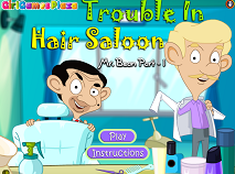 Mr Bean Trouble in Hair Saloon