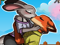 Nick and Judy Kissing