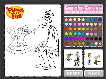 Phineas and Ferb Coloring Game