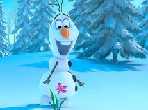 Puzzle with Olaf and the Flower