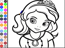 Sofia the First Colouring Game