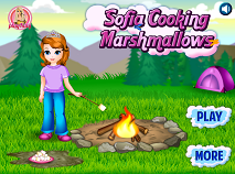 Sofia Cooking Marshmallows
