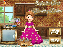 Sofia the First Washing Dishes