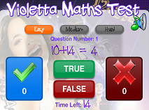 Violetta Maths Tests